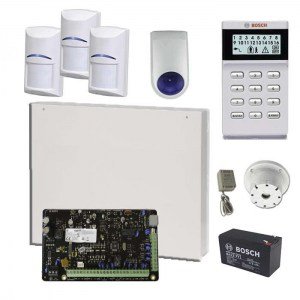 Bosch Solution 3000, LCD Icon keypad, 2x Blue Line Gen2 Quad PIR